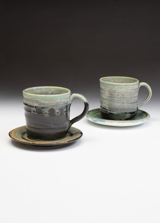 Stoneware Cup and Saucer Mix and Match